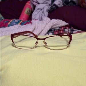 Gucci Red and Gold Women's  Reading Glasses